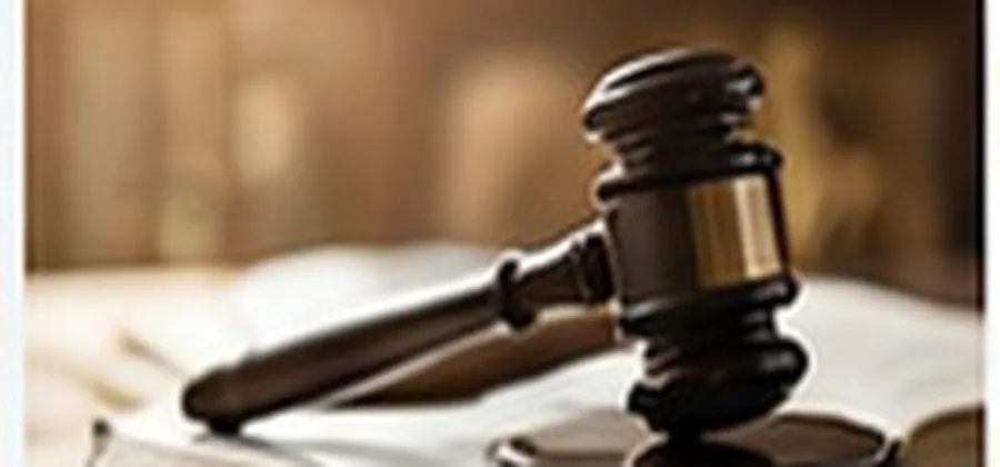 Attorney reviewing documents for a criminal case