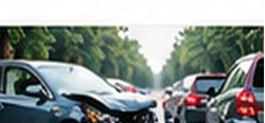 Vehicles after a traffic accident for personal injury legal guidance